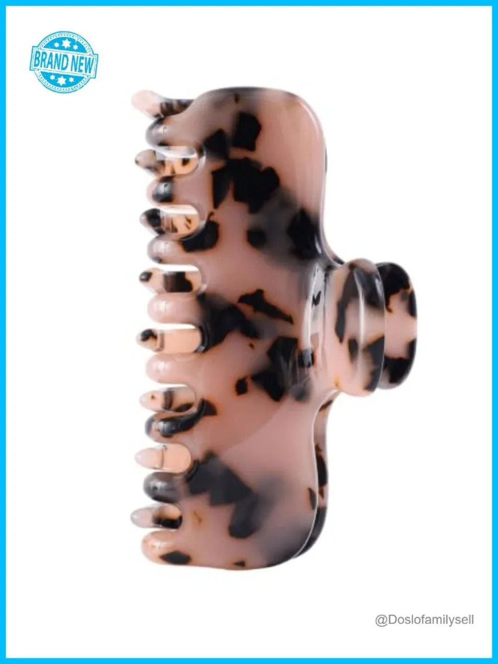 Acetate Hair Claw Clip 3.8 Inch Rectangle French Style for Women Thin Fine